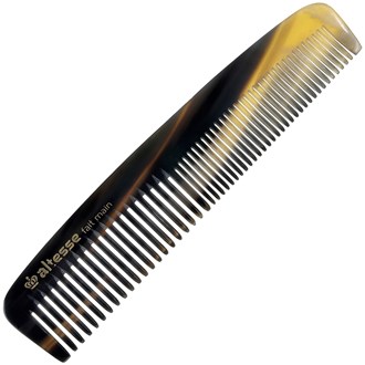 Altesse 11304 Horn Comb Wide Tooth Comb and Fine Tooth Comb with Smooth Rounded Teeth (6.3