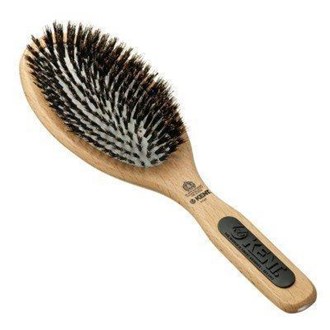 Kent PF07 Natural Shine Large Rubber Cushion Pure Bristle Hair Brush