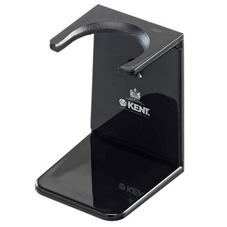 Kent VSB2 Shaving brush holder. Black Large Neck Shaving Brush Stand