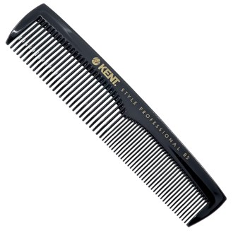 Kent SPC85 Style Professional Combs Hard Rubber, Anti-Static, Unbreakable & Heat Resistant (128mm)