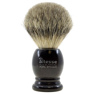 Altesse 75108 European Grey Badger Shaving Brush for Shave Cream