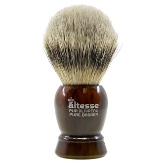 Altesse 78100P European White Badger Shaving Brush for Shave Cream