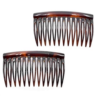 Camila Paris AD825-2 Tortoise Shell French Hair Side Comb for Women