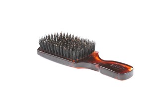 Bass Brushes BS04 Black Classic Club Style with Firm Natural Bristles