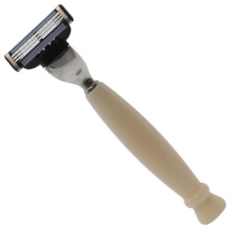BB25 Italian Resin Shaving Set & Mach3-Compatible Razor