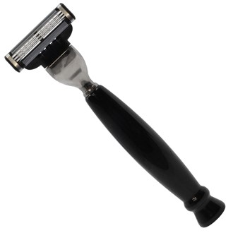 BB37 Italian Resin Shaving Set & Mach3-Compatible Razor