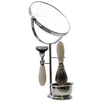 BB09 Italian Ivory Resin 3-Piece Shaving Set