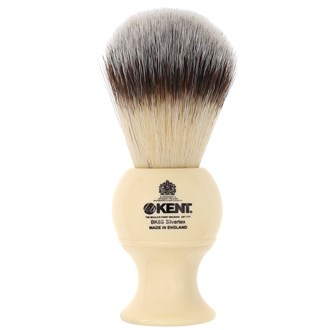 Kent BK8 Shaving Brush Large Size Pure Silver Tip Badger Bristles