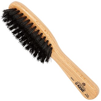 Kent BRD7 Horsehair and Nylon Blend Soft Beard Brush for Men for Flawless Shaping and Grooming, Ergonomic Grip Beechwood Handle, for Mustache and Beards, Distributes Oils and Balms. Made in England