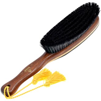 Kent CR8 Deluxe Clothes Brush 100% Natural Black Boar Bristle