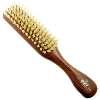 Kent DA4S Narrow Soft White Pure Bristle Hair Brush for Fine Hair