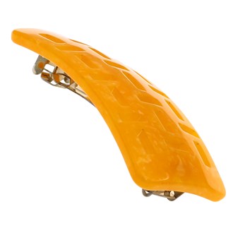 Camila Paris DG47 Handmade Orange French Hair Barrette Automatic Clasp