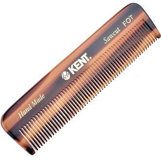 Kent FOT 4.5 Inch Men's Pocket Comb All Fine Tooth Handmade in England