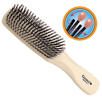Giorgio GIO1IVY Ivory Gentle Hair Brush Detangle Soft Scalp Sensitive