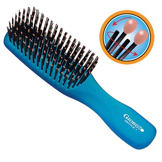 Giorgio GION1B Gentle Neon Hair Brush Detangle Soft Scalp Sensitive