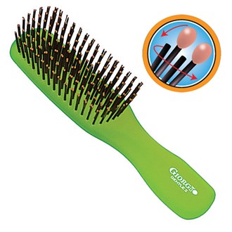 Giorgio GION2G Gentle Neon Hair Brush Detangle Soft Scalp Sensitive