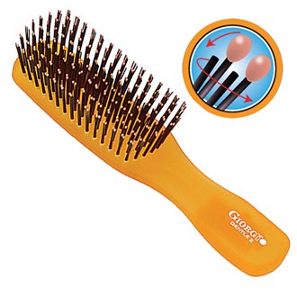 Giorgio GION2O Gentle Neon Hair Brush Detangle Soft Scalp Sensitive