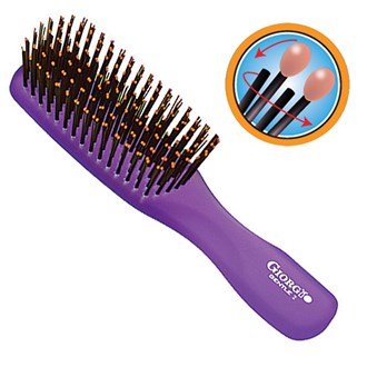 Giorgio GION2PP Gentle Neon Hair Brush Detangle Soft Scalp Sensitive