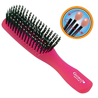 Giorgio GION2R Gentle Neon Hair Brush Detangle Soft Scalp Sensitive