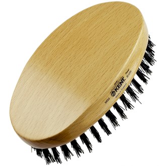Kent MG2 Oval Men Military Club Hair Brush. 100% Pure Black Bristle