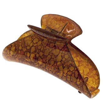 Camila Paris MP925 Volume Brown French Hair Clip Claw No Slip Grip