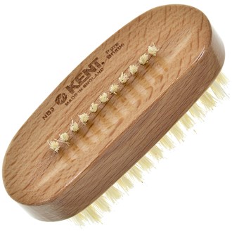 Kent NB3 Nail Brush With a Row of Bristles on Back, Made of Beech Wood