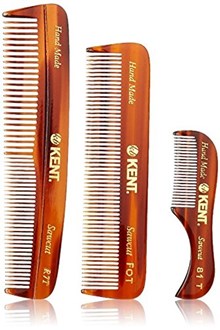 Kent Handmade Combs for Men, 81T, FOT, R7T For Hair, Beard, Mustache